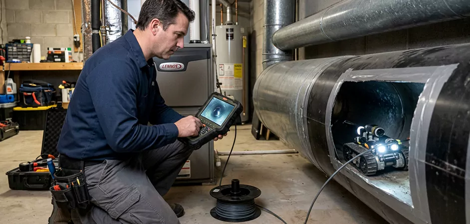 Robotic Duct Inspection in Toms River, NJ